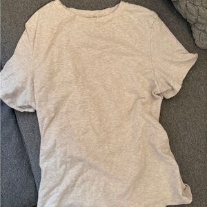 Skims Oatmeal Cotton Jersey T-shirt